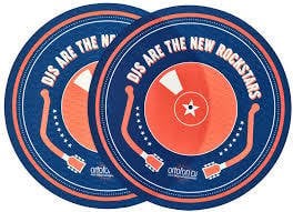 Slipmat DJ Rockstars Pilak Keçesi (2 adet fiyatı)
