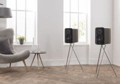 Q Acoustics Concept 300 Siyah Hoparlör ve Stand