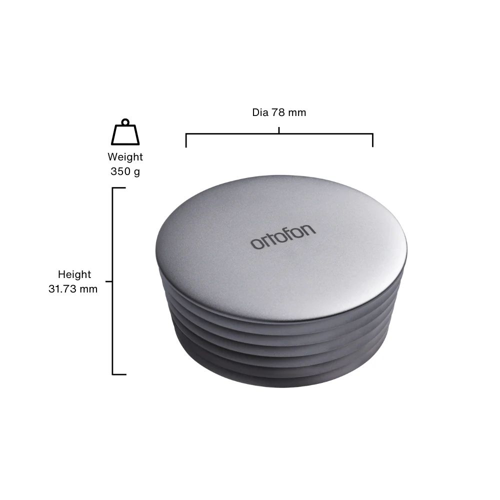 Ortofon Plak Stabilizatörü / Plak Ağırlığı - sabitleyici - Gri- 350 gr 78mm x 31.73mm