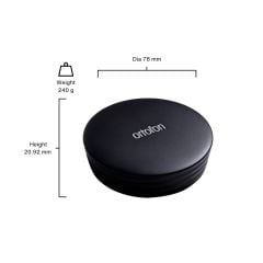 Ortofon Plak Stabilizatörü / Plak Ağırlığı - sabitleyici - Siyah - 240 gr / 78mm x 20.92mm