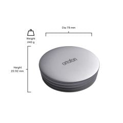 Ortofon Plak Stabilizatörü / Plak Ağırlığı - sabitleyici - Gri - 240 gr / 78mm x 20.92mm