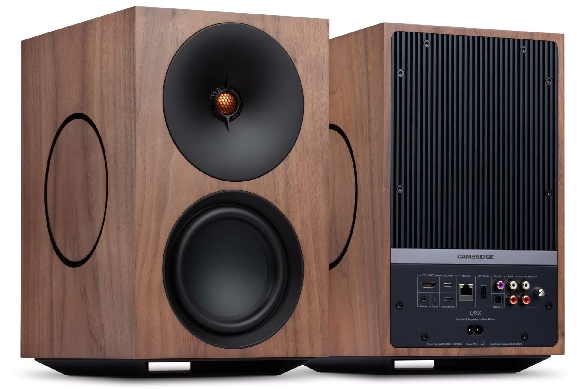 L/RX Walnut Gelişmiş Aktif Stereo Hoparlör