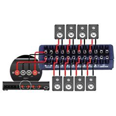 A-SS40 4 Çift stereo hoparlör dağıtıcı