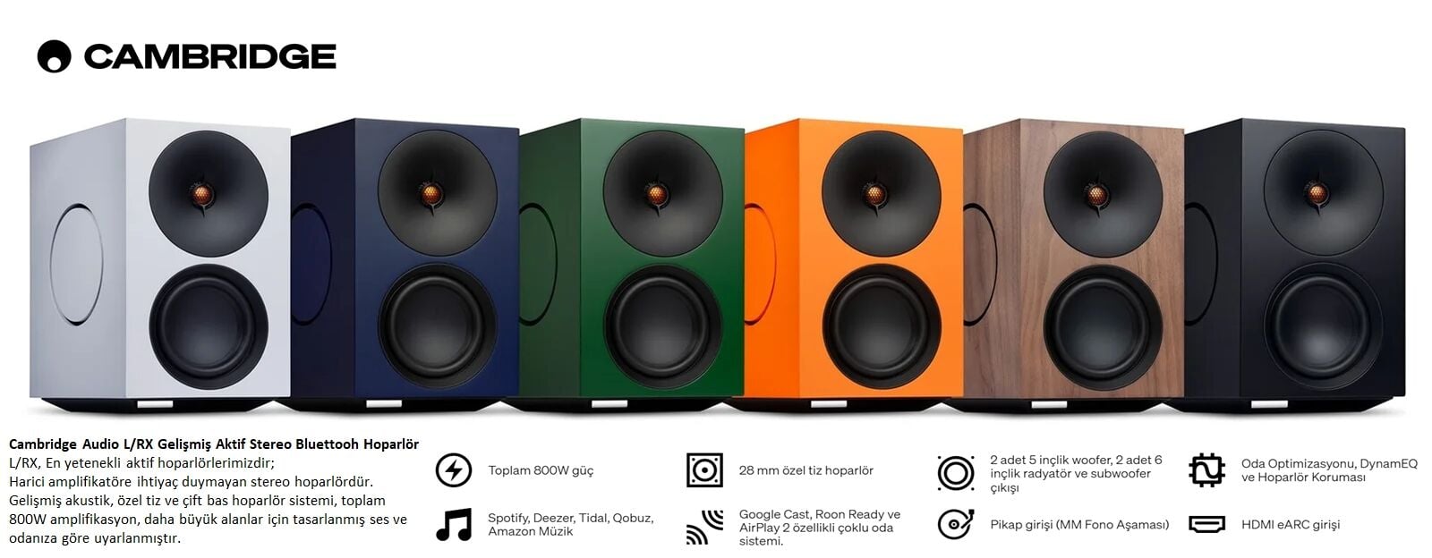 Cambridge Audio L/RX Aktif Hoparlör